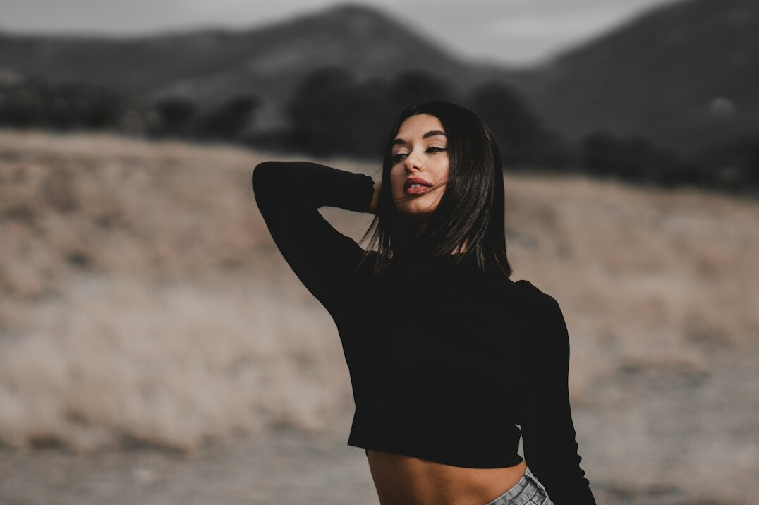 Portrait of a young Latina fashion model
