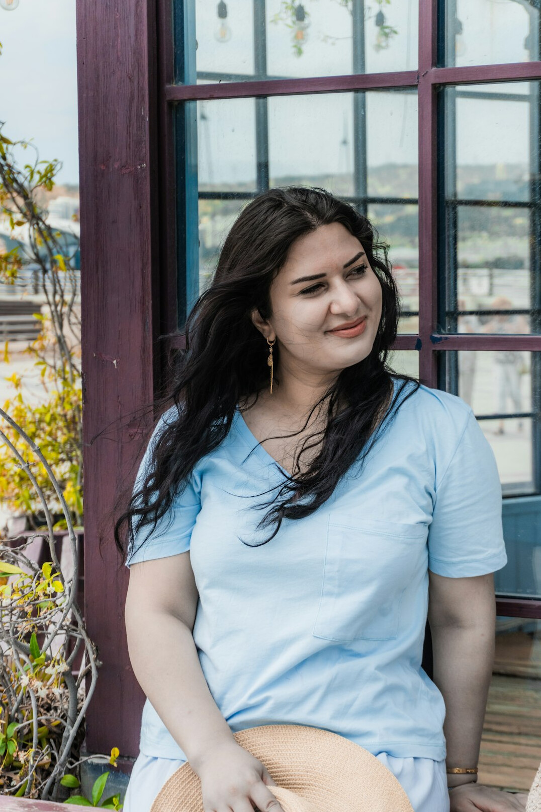 Portrait of a Latina woman editor smiling