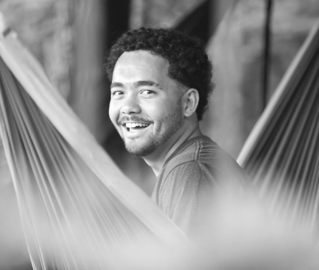 Portrait of a Latino man columnist smiling